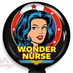 Wonder Nurse Badge Reel